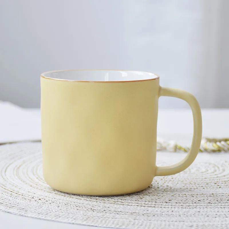 Milk Cup Mug for Coffee Macaron Color Personalized Gifts Good-looking Drinkware Porcelain Coffee Cups Coffe Ceramic Cup Gift Bar
