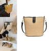 Elegant Pvc Bucket Bag 2024 Trendy Woven Design National Style Crossbody
