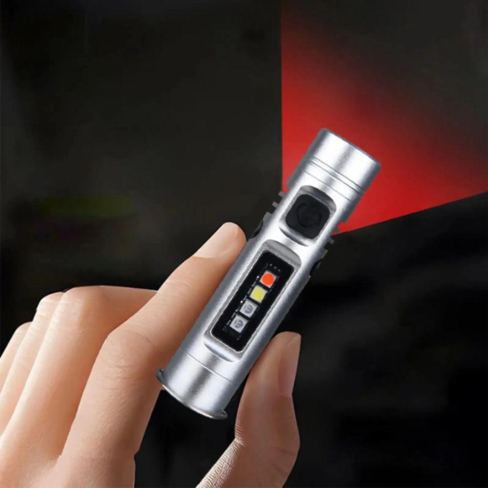 Rechargeable LED Torch Multi-Functional 3 Modes LED Flashlight Bright Tiny Battery Flashlight Traveling