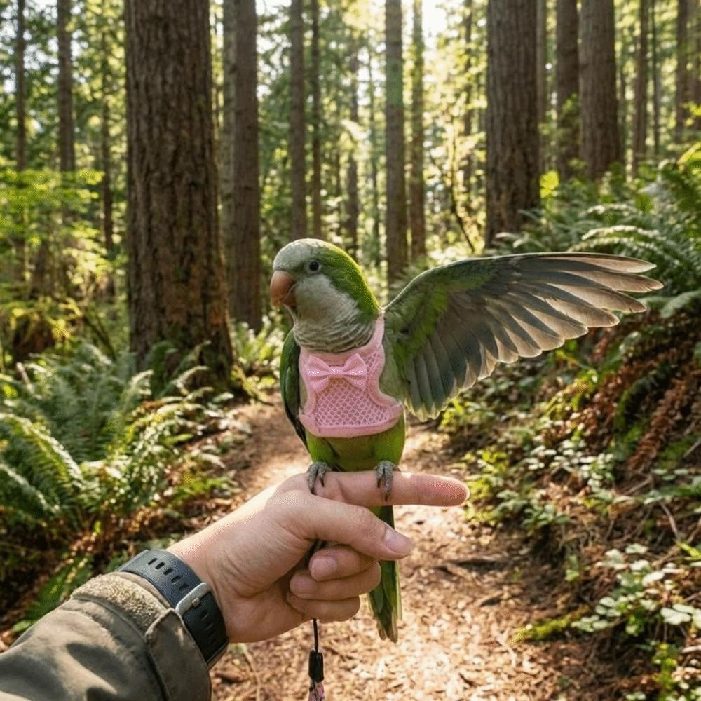 Adjustable Parrot Flying Harness Breathable Parrot Flight Suit Parrot Vest  Macaw Accessories