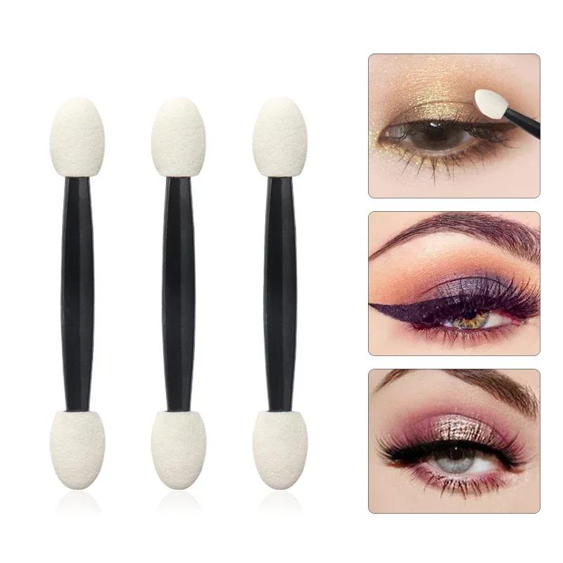 10Pcs Pro Sponge Stick Eye Shadow Brush Applicator Cosmetic Make Up Double-head Eyeshadow Brushes for Women Makeups Hot Fashion