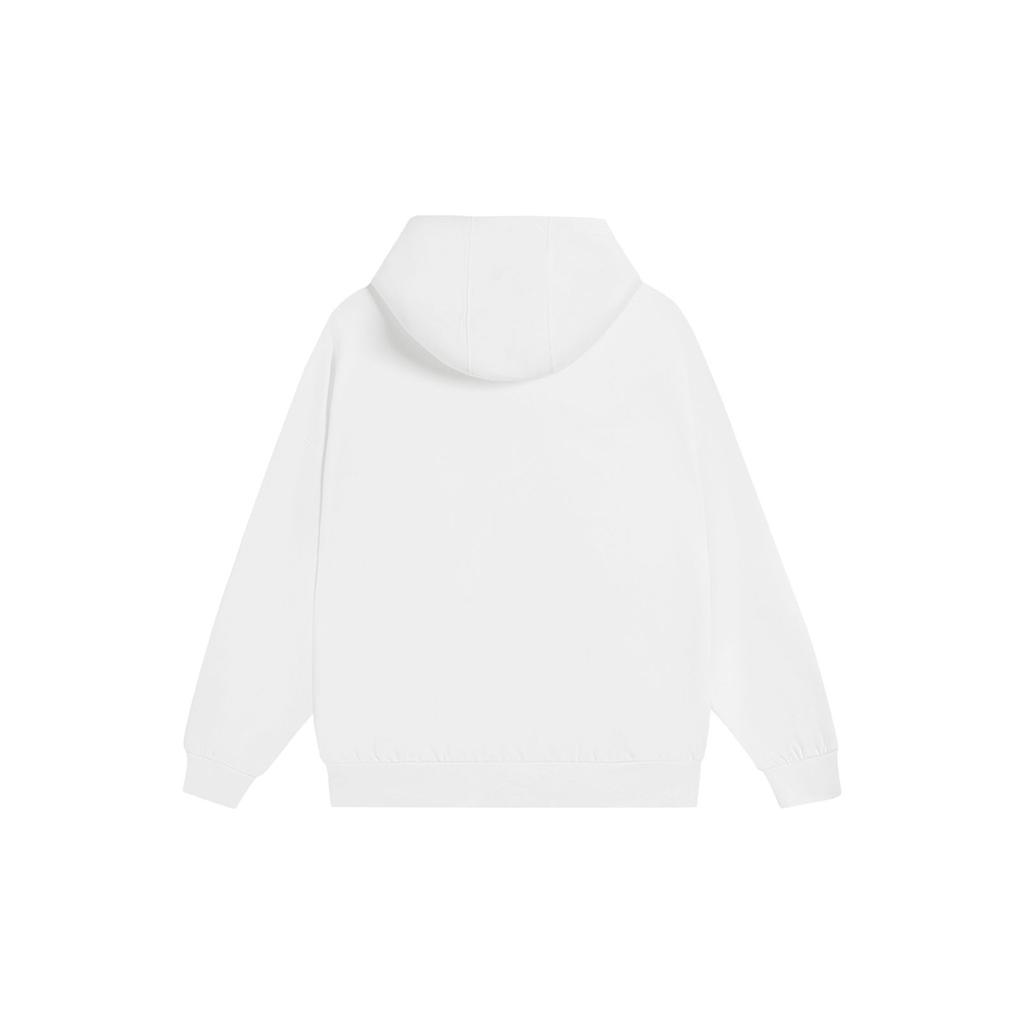 Li-Ning Way of Wade Series Logo Print Hoodie Long Sleeve Sweatshirt Unisex Tops Milk-White AWDS809-5