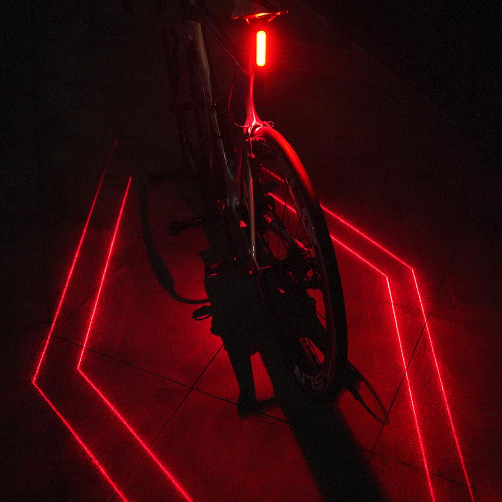 High Brightness Bike Rear Lamp USB Charging Smart Bike Taillight Brake Sensing Cycling Safety Warning Light for Bike Seat Post