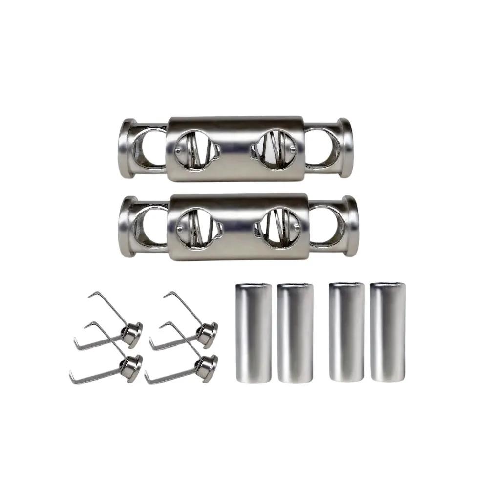 1 Paar Premium Metall-Kapsel-Schnallenverbinder Langlebige Faule Schnellbinder Schnürsenkelteile Für Lässige Sneaker Schuhe