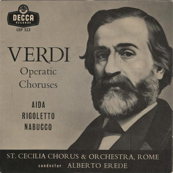 

7inch Record VERDI / ST. CECILIA CHORUS & ORCHES - Operatic Choruses CEP523 Decca - UK Classical Used