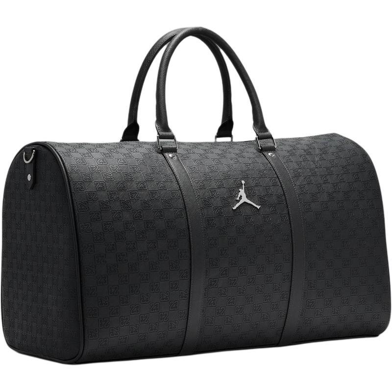 Jordan Monogram Polyurethane Travel Bag 40L Unisex Black Jordan HV1614-045
