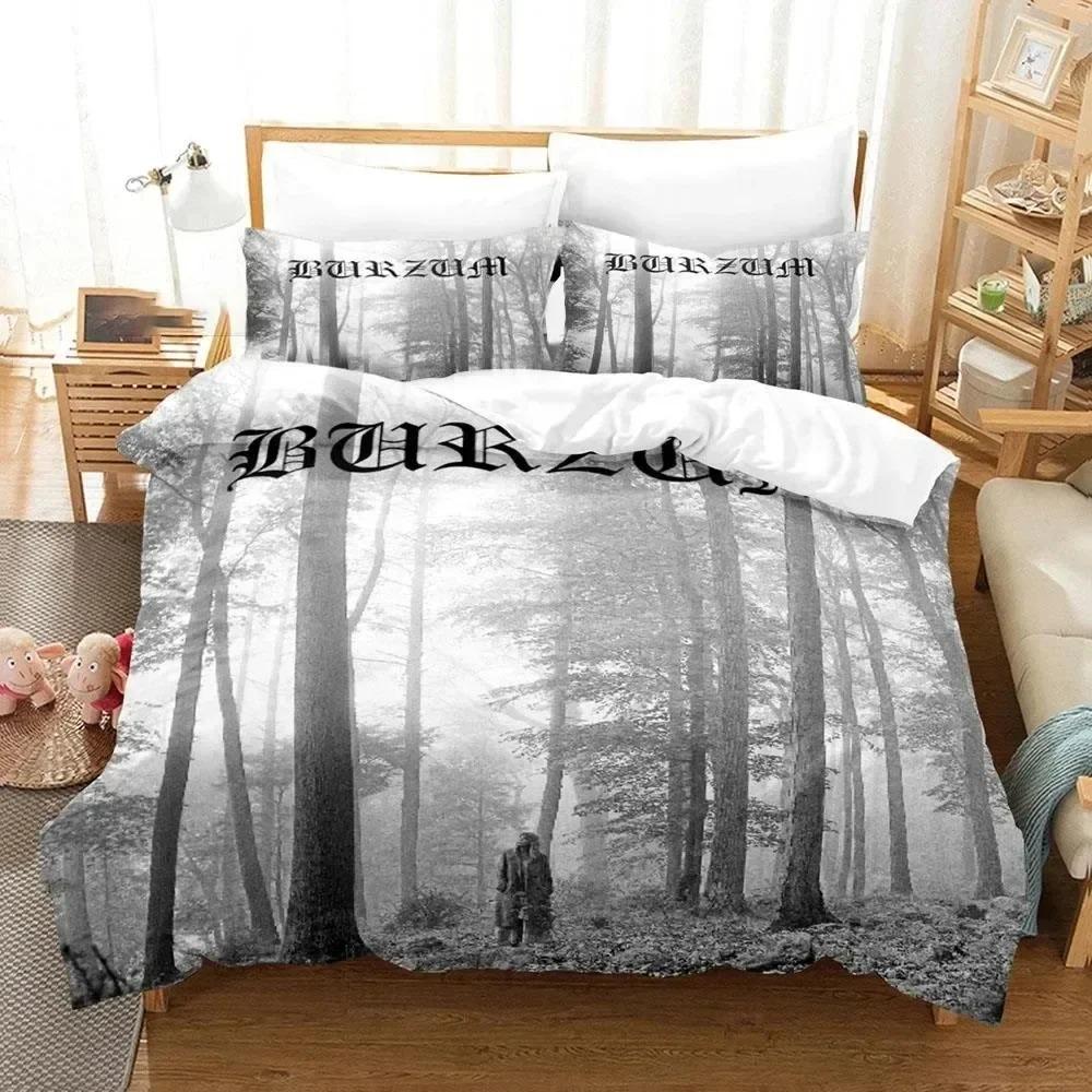 3D Printed Burzum Bedding Set Duvet Cover Bed Set Quilt Cover Pillowcase Comforter king Queen Size Boys Adult Bedding Set