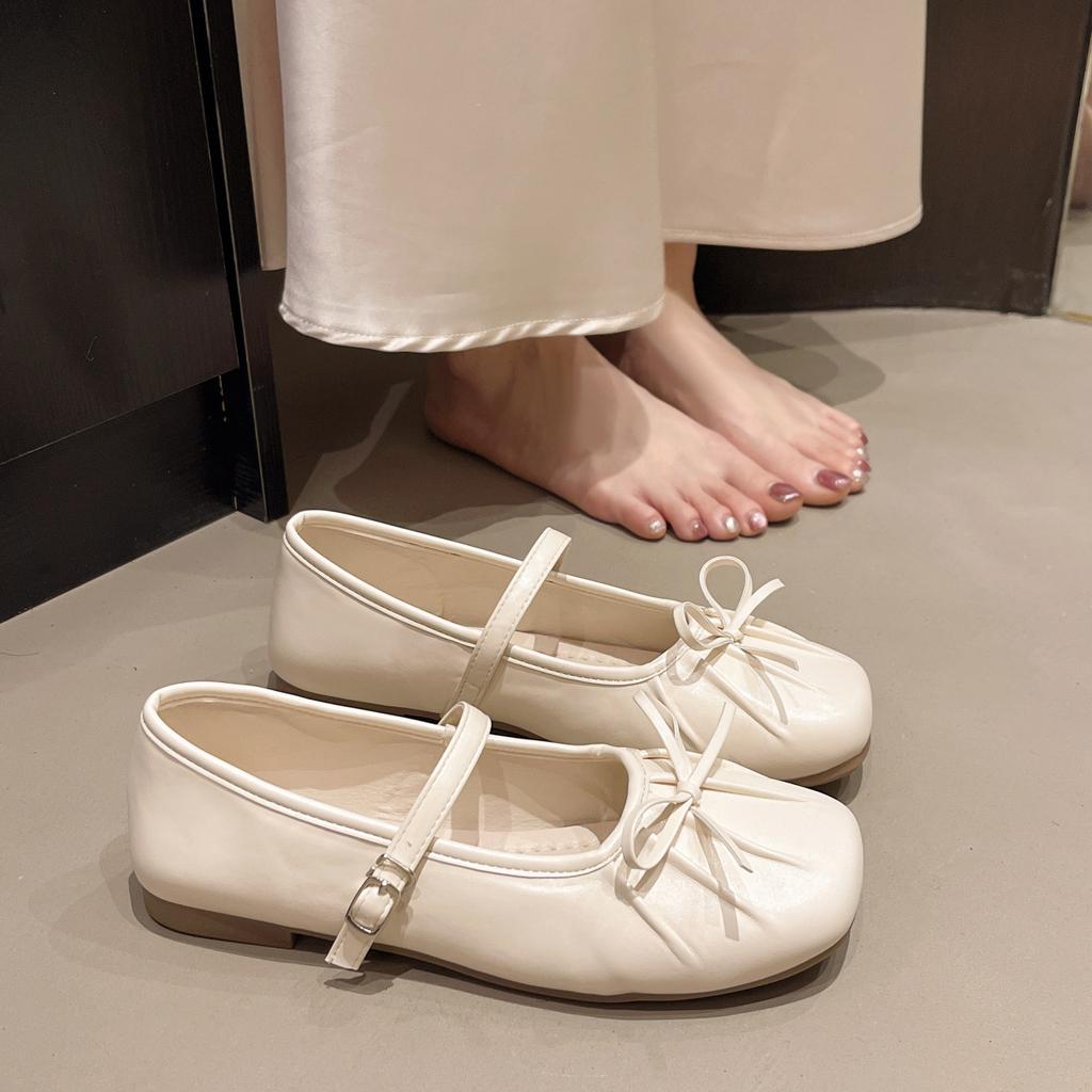 Augmentation de la hauteur intérieure talons épais talons hauts bouche peu profonde chaussures simples été nouveau pour femmes avec jupe ballerines Mary Jane