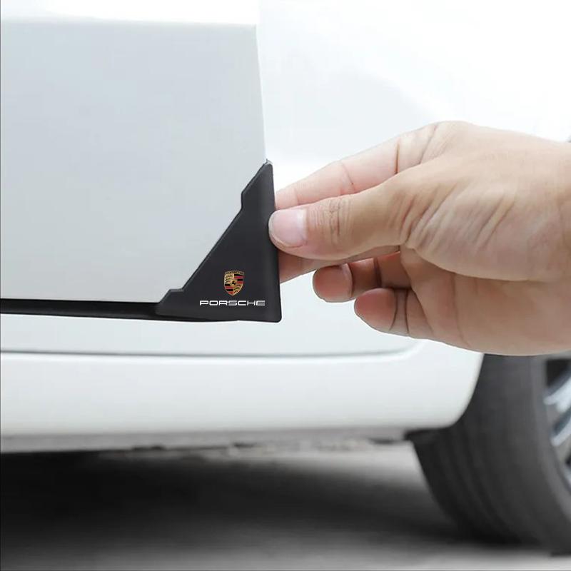 2Pcs Car Door Corner Cover Bumper Crash Anti-Scratch Protection Sticker For Porsche Boxster Cayenne Panamera Macan Cayman 911 918 996 917 991