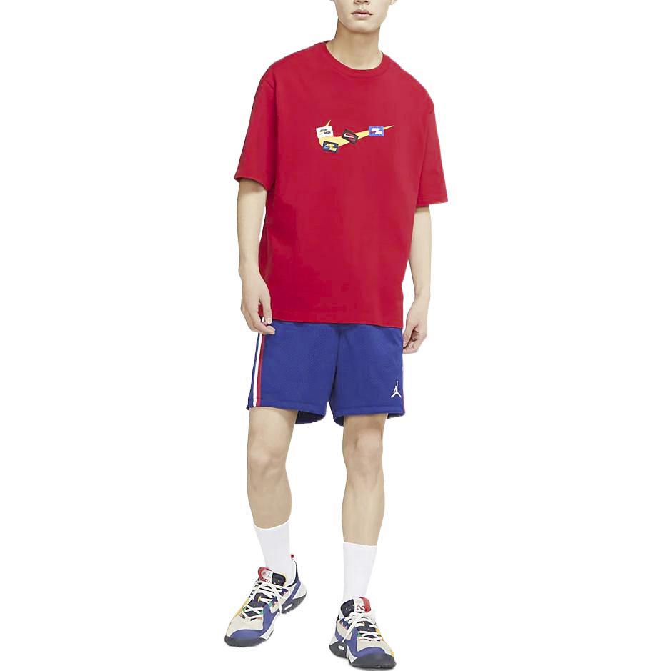 Jordan Sport DNA Mesh Logo Print Shorts Men Bottoms Blue DJ0200-455