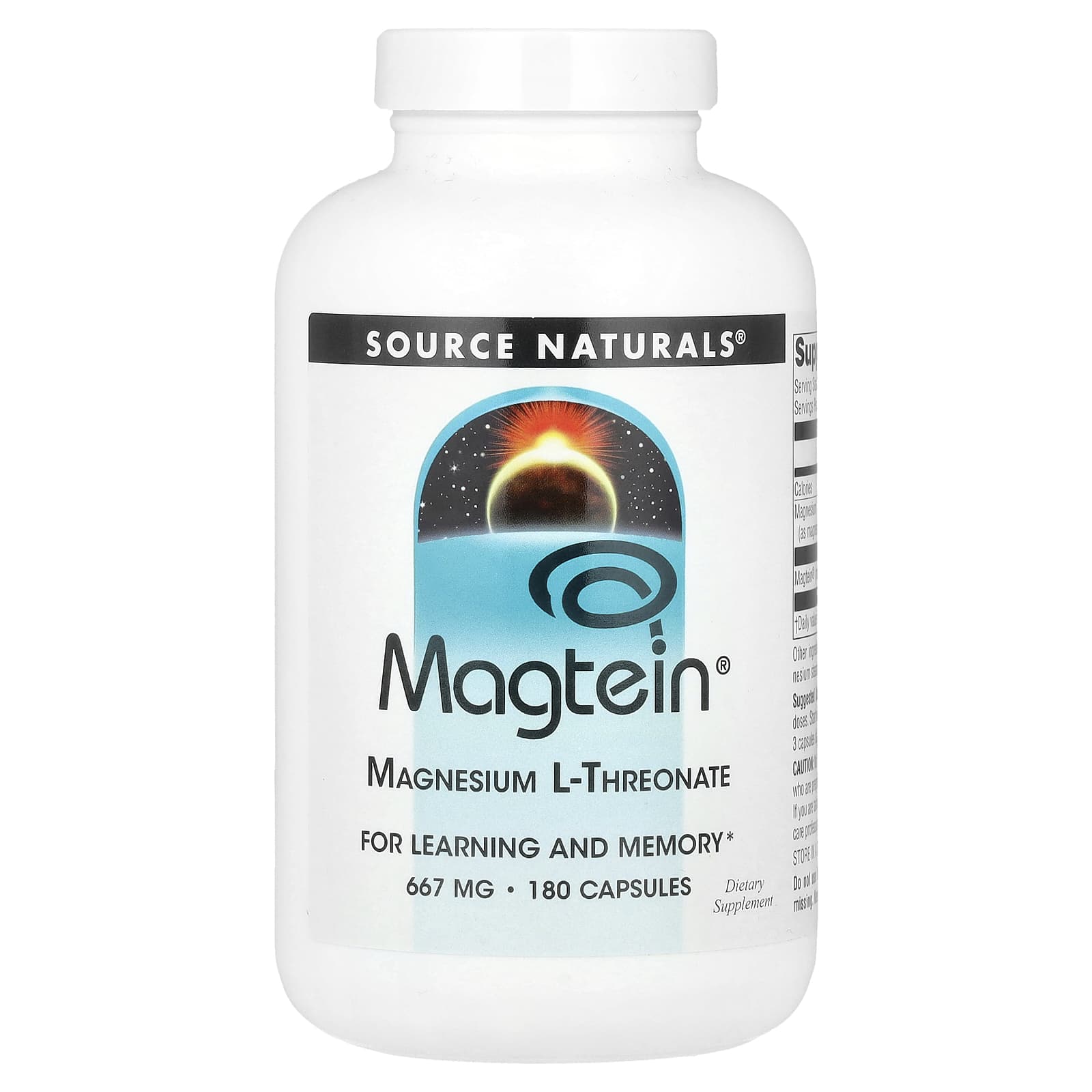 

Magtein®, Magnesium L-Threonate, 180 Capsules
