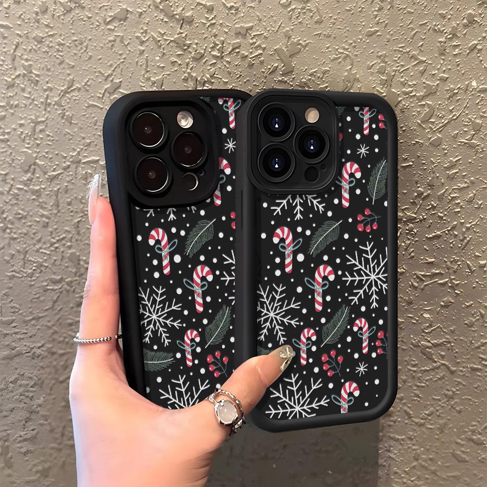 Vianočný obal na telefón pre iPhone 11 13 12 14 15 16 Pro Max XR XS Samsung A15 A55 A05 Redmi 12 13C OPPO A16 A18 A60 Reno 11 Vivo Y17S Y12 infinix note