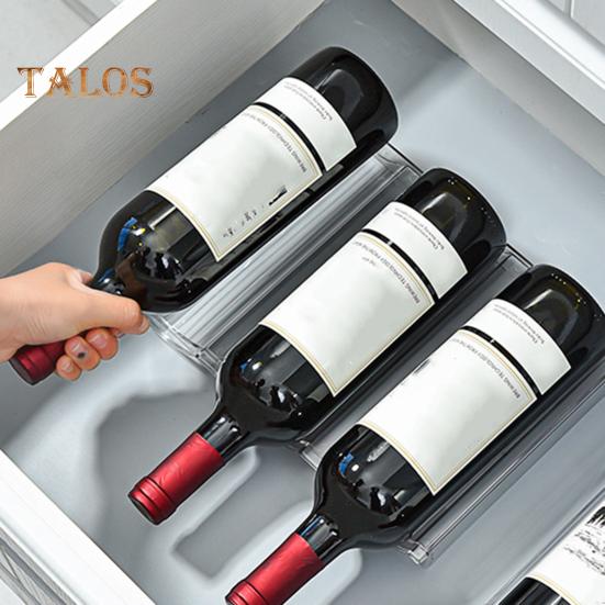 Water Bottle Storage Rack Transparent 2/3/4 Layers Detachable Stackable Cabinet Tumbler Cup Mug Organizer Kitchen Organization Fridge Cup Holder Stand