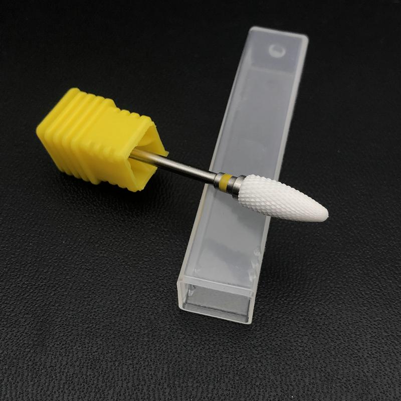 1pc Ceramic Nail Drill Bit & Zirconia Ceramic Nail Art Tools Electric Manicure Cutter Nail Dental Burs