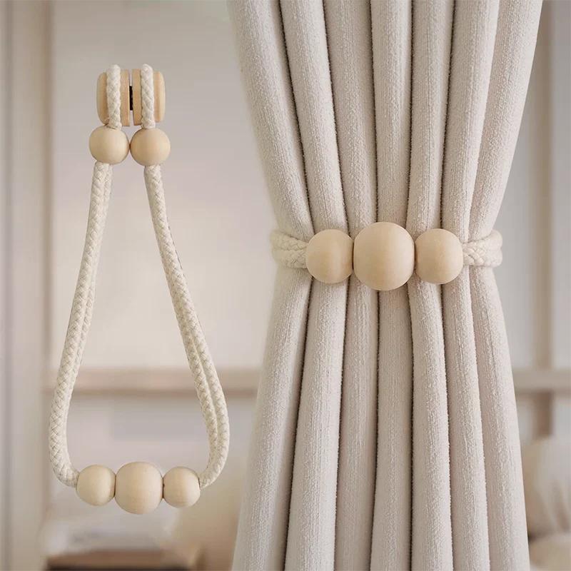 

2pcs Korean Ins style curtain strap decoration new three-dimensional curtain buckle curtain binding strap
