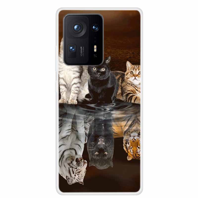 For Xiaomi Mix 4 Case Luxury Soft Silicone Back Cover Phone Case For Xiaomi Mi Mix4 Coque TPU Cartoon 2106118C Fashion Funda