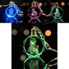 Elegant Genshin Impact Crystal Keychain With Stunning Led Colorful Light For All Occasions