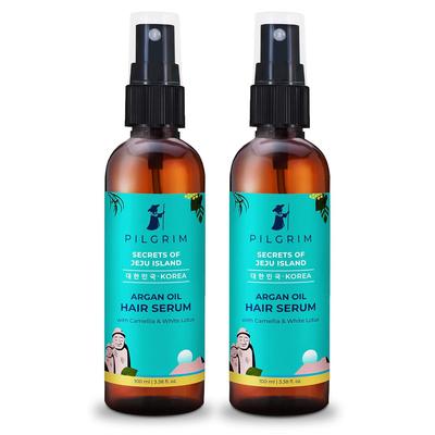 Pilgrim Arganöl Haarserum 100 ml 2er-Pack Für Frizz-Kontrolle Glätte & Sofortigen Glanz