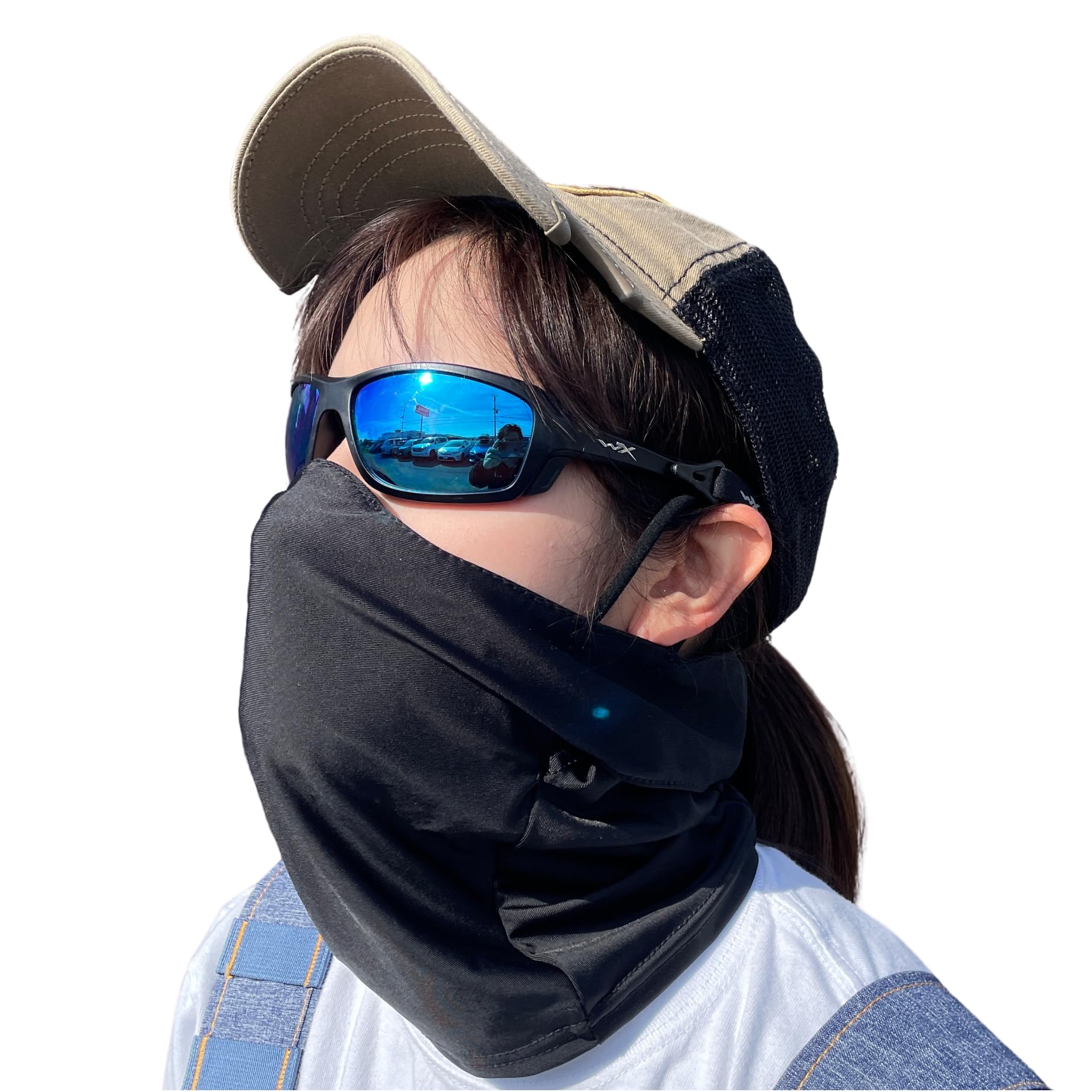 

Маска для лица Sabsta со встроенным силиконовым резиновым балаклавом для и других видов спорта, 3-сторонний Airsoft, мотоциклы, (черный) чёрный