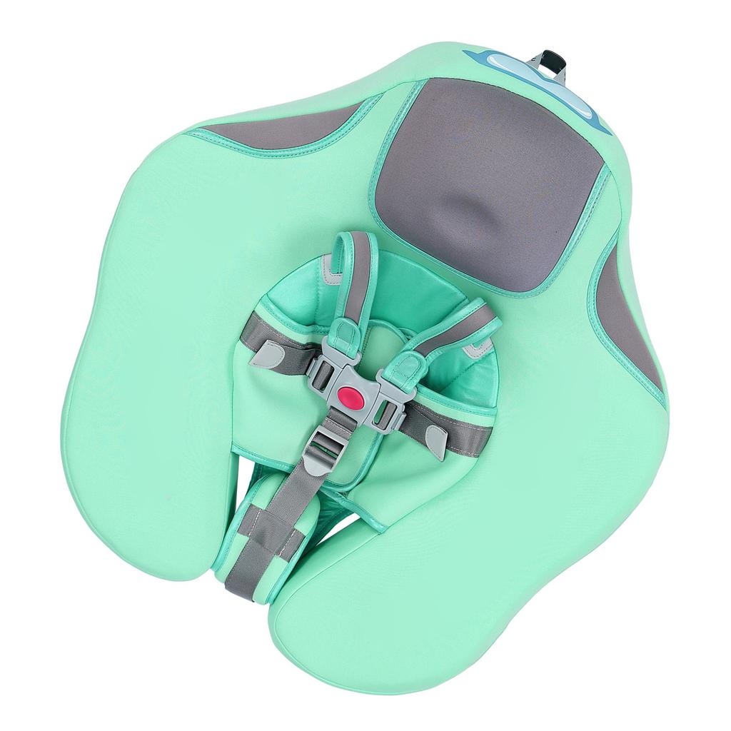 Non-Inflatable Baby   with Canopy Infant Lying Swimming   Pool Swim Trainer for 3-24 Months Baby