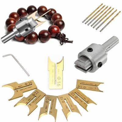 Hartmetall Kugelblatt Holzbearbeitung Fräser Formwerkzeug Perlen Oberfräser Bohrer Set 6-12mm/14-25mm Bohrer Set