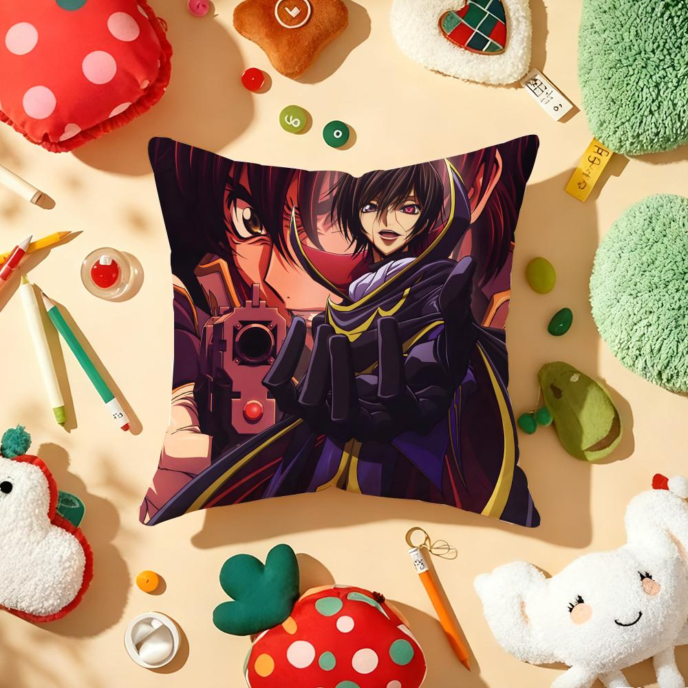 Code G-Geass Z-Zero Anime Cushion Cover Plush Fabric Soft Double-Sided Printed Sofa Warm Winter Home Gift Pillow Cover