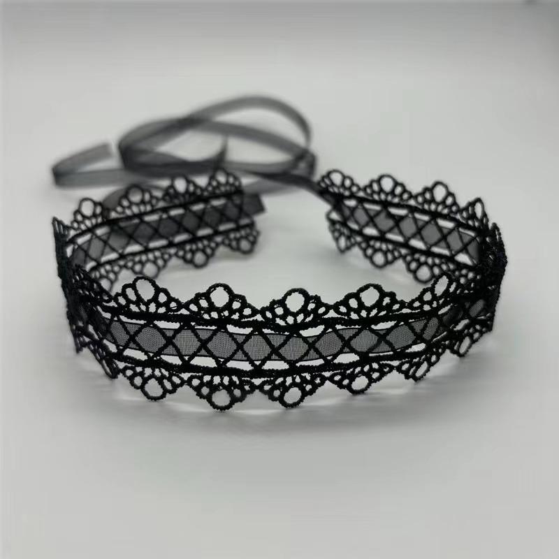 summer Newest fashion jewelry accessories Sexy hollow out lace black choker necklace for couple lovers