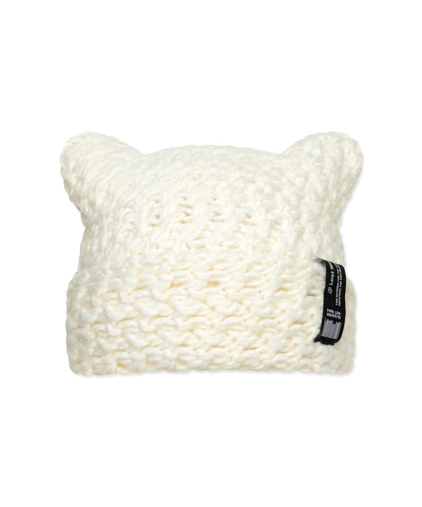 LMC Crochet Square Beanie Ivory