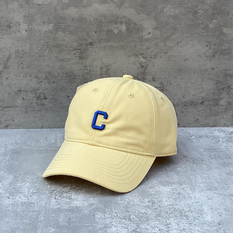 Cotton Thin C Letter Embroidery Soft Top Baseball Cap Men And Women Spring And Summer Casual Versatile Shopping Cap