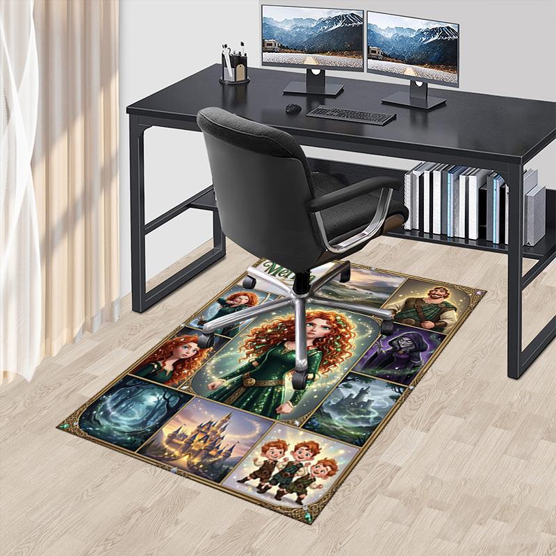 1pc Meridas Fantasy Journey Carpet Rug for Bedroom Living Room Decor Sofa Home Game Area Rug Non-slip Floor Mat. D722017