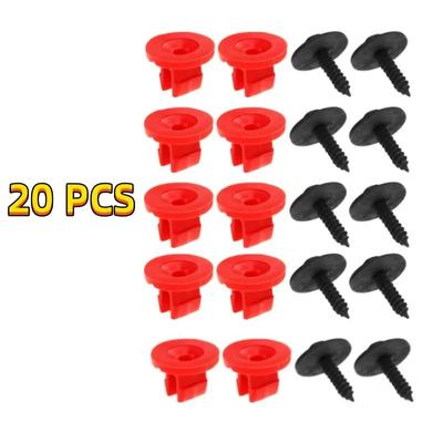 20PCS Engine Undertray Cover Clips Screws For Volvo V50 C30 For Jaguar For Ford Focus Ii 04-11 C-max 03-10 For Mondeo Mk3 00-07