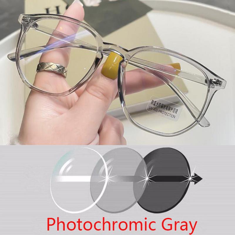 -1.0 -1.5 -2.0 Bis -6.0 Polygon Fertiggläser Myopiebrille Transparentes Brillengestell Lesebrille +0.5 +1.0 +2.0 Bis +6.0