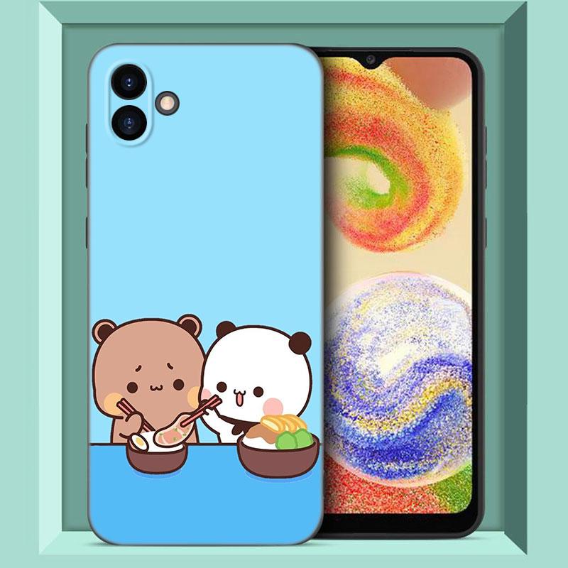 Cute BuBu DuDu Phone Case For Samsung Galaxy A01 A03 Core A04 E A02 A05 A10 A20 A21 A30 A50 S A6 A8 Plus A7 2018 Black Cover