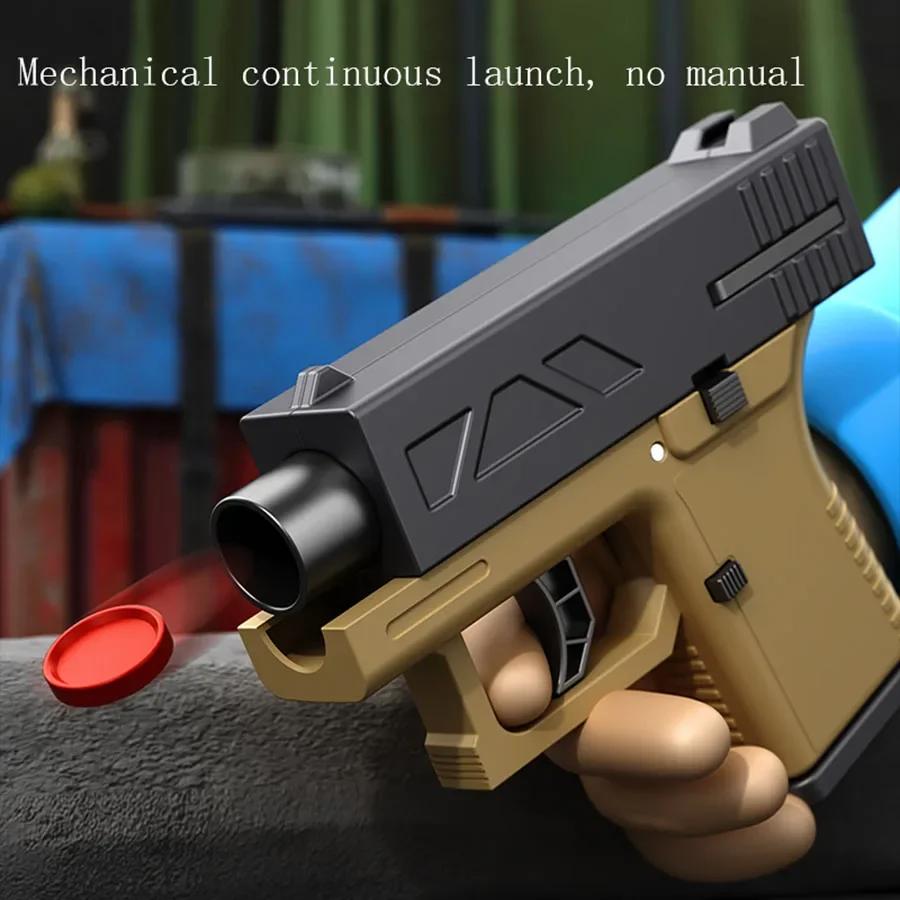 Dětská DIY pistole na frisbee Tactical Master Cool odpalovač 3D tištěné frisbee velký dosah nepřetržitá střelba venkovní hračka