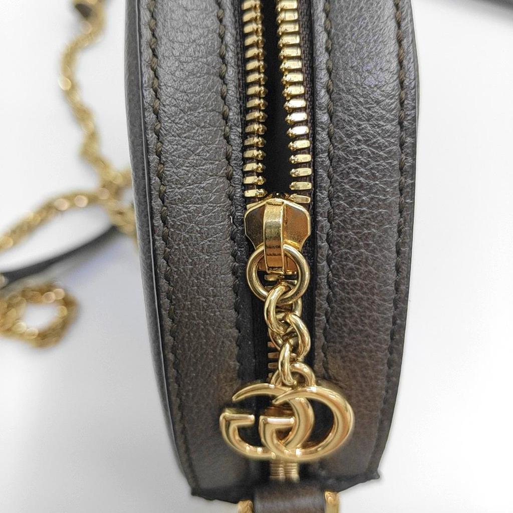 [Pre-Owned] Gucci Ophidia GG Mini Round Bag 'Beige' - Very Good #7WDBC7