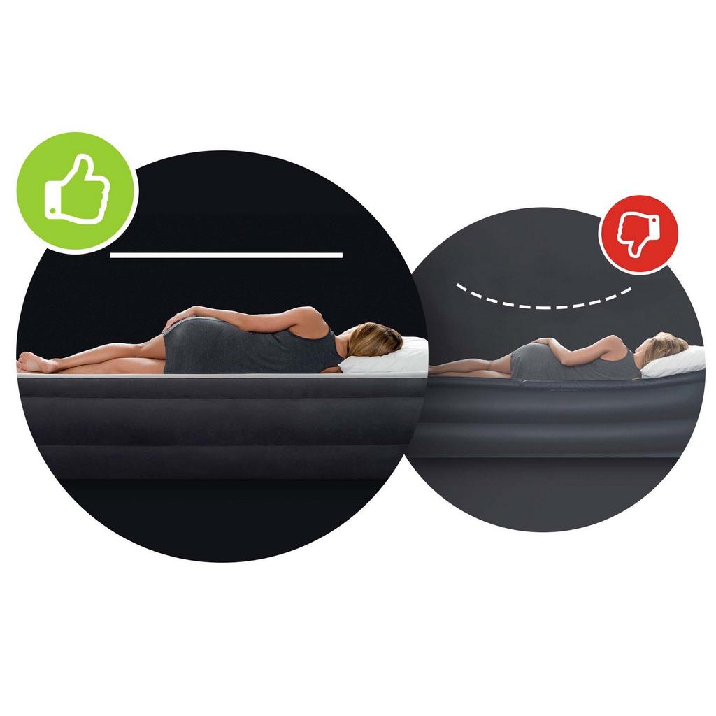 Inflatable Mattress 203X152X25 Cm With Built-In Electric Pump Intex 64150