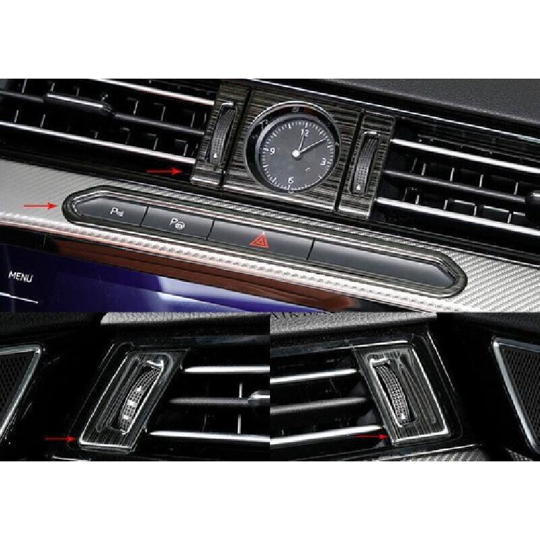 Car Mergency Light Switch Control Trim For VW Arteon CC 2019-2022 Black Titanium