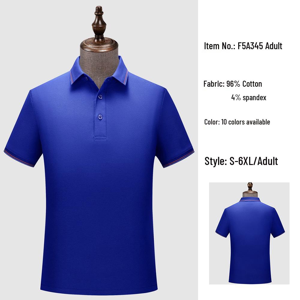 Custom Unisex 50s Sea Island Cotton Polo Shirt - Summer Style Short Sleeve Lapel T-shirt