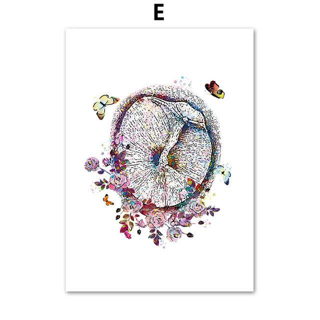 Anatomisches Innenohr, Leinwandmalerei, Audiologie, Cochlea, nordische Poster und Drucke, Wandkunst, Bilder für medizinische Klinik, Dekor, kein Rahmen