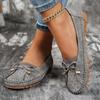 Fashion 2025 Summer New Women's Sewing Bows Design Solid Color Fashion Flat Bottom Loafers Comfortable Lightweight Elegant Single Shoes