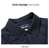 Men's 2023 Quilted Diamond Pattern Silk-Cotton Jacket - Lightweight Autumn Winter Shirt Style