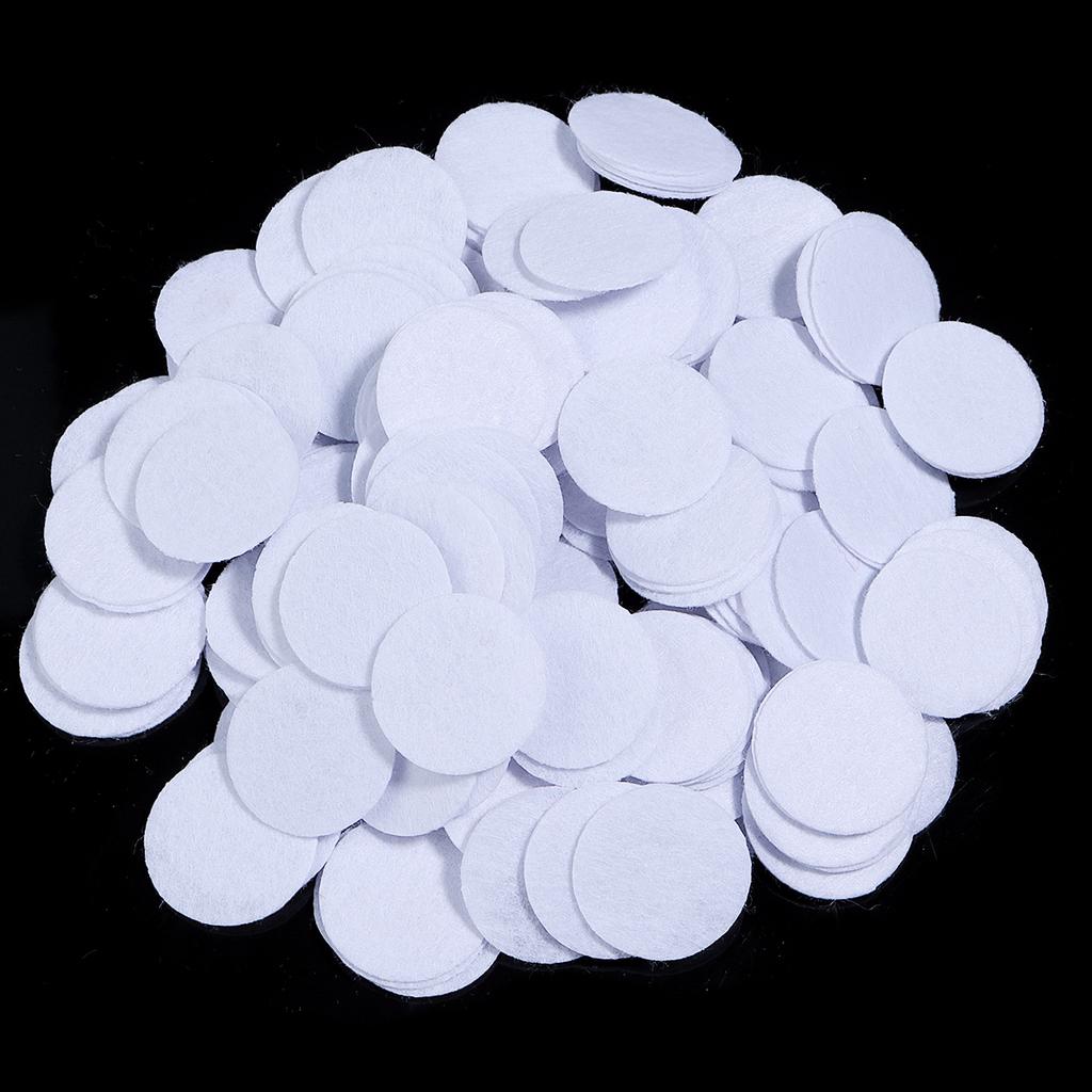 100-300pcs Round Non Woven Felt Circle Pads 15-45mm Colorful Fabric Patches Dots Appliques For DIY Scrapbook Handicrafts Decor