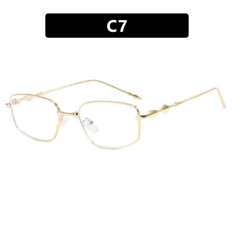 New Irregular Square Sunglasses for Men Women Fashion Small Metal Frame Sun Glasses Vintage Eyeglasses