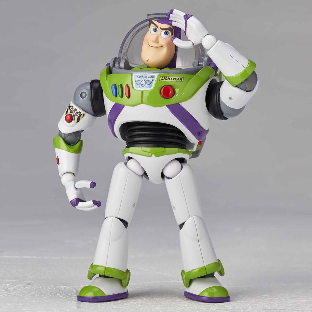 Kaiyodo Revoltech Toy Story Buzz Lightyear Výška 125 mm malovaná pohyblivá figurka ver.1.5 cca. PVC&ABS bez vodního kamene