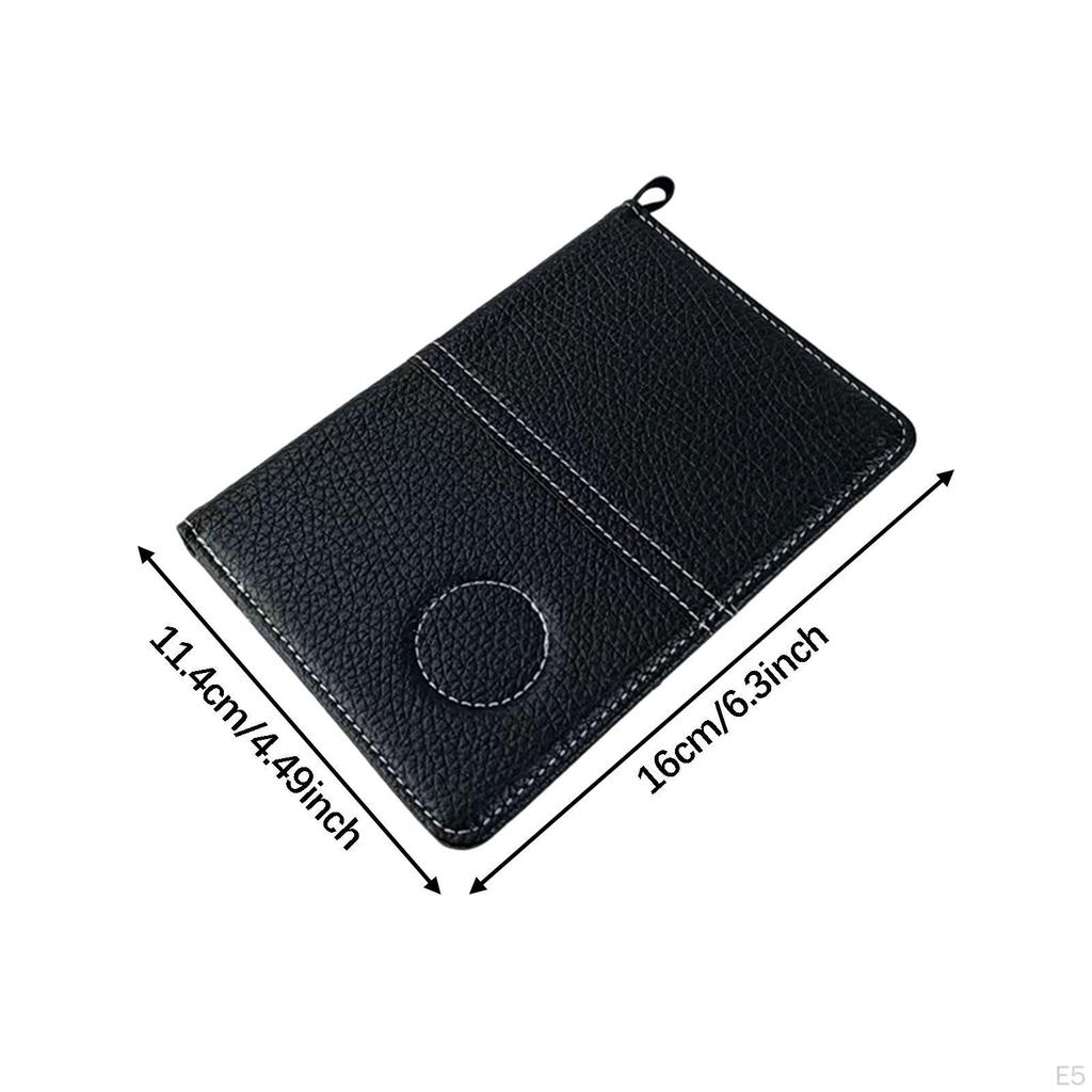 Golf Scorecard Holder Yardage Book Cover Outdoor,Waterproof,PU Leather,Score Protector