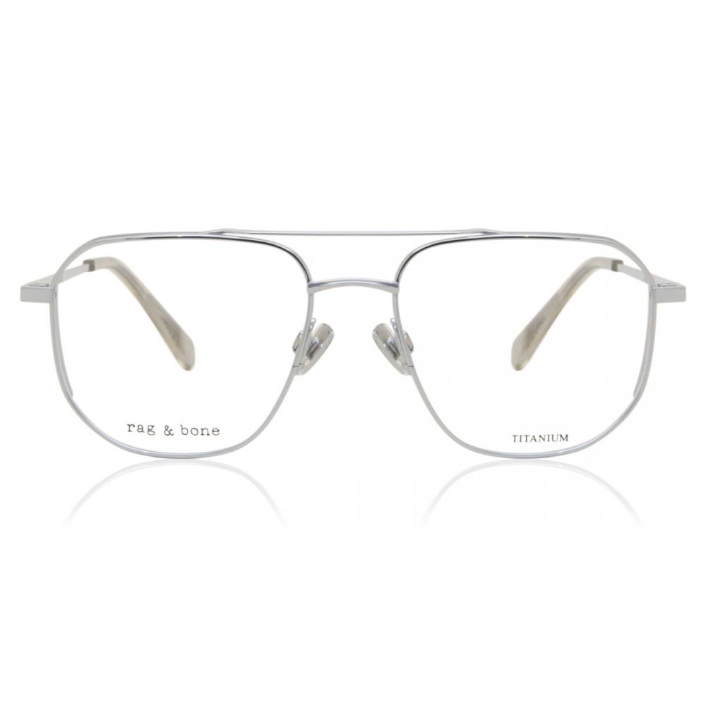 

Rag Bone Rnb7044 010 Men Eyeglasses Palladium Silver/53
