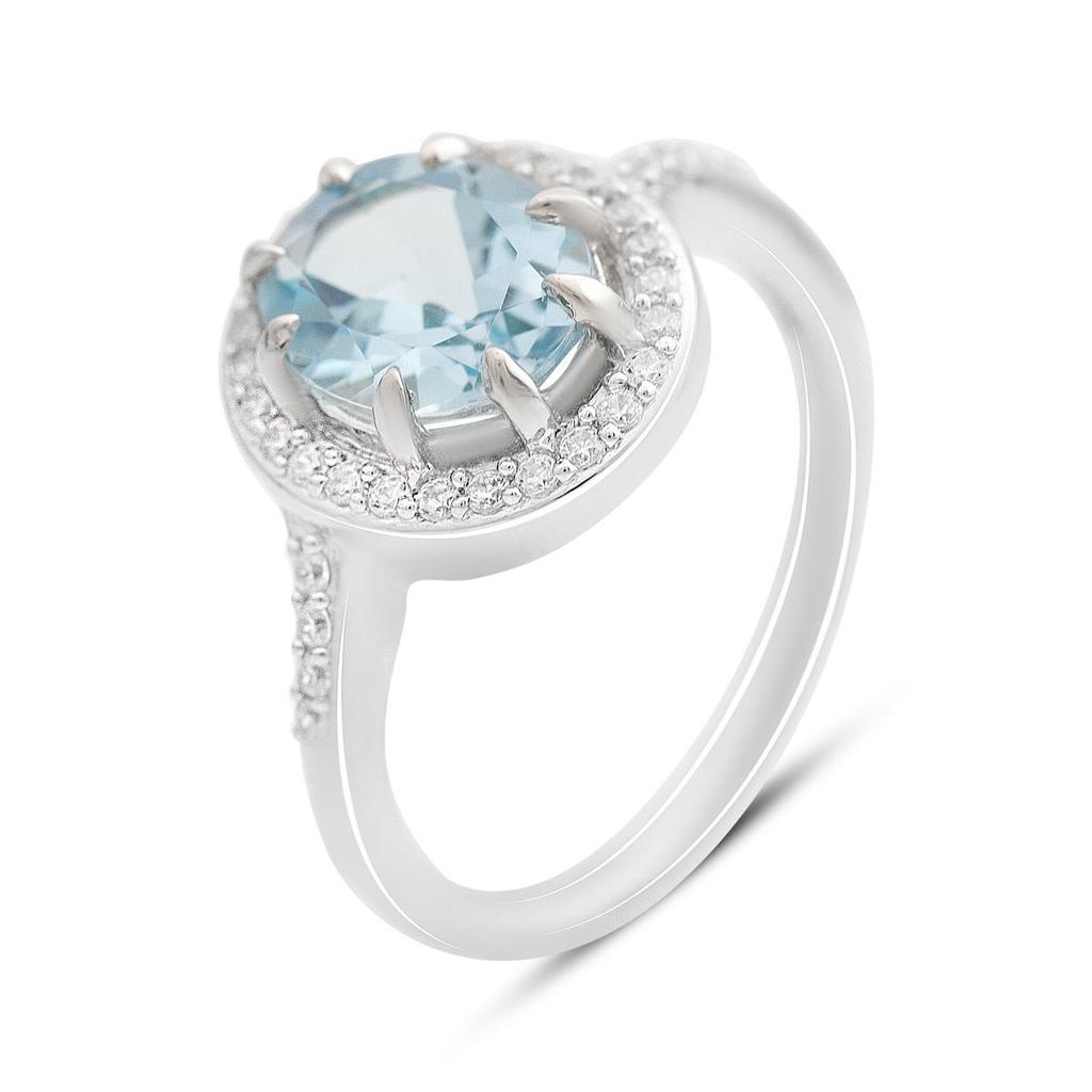 Silver Ring with Natural Topaz 3.643ct, Product Weight 3.83 G (2165910)