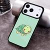Cute Cartoon Turtle Phone Case For iPhone 17 16 15 14 13 12 11 Pro Max Plus 17Air Soft Silicone Cover