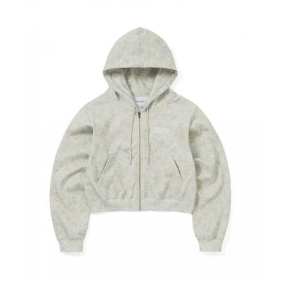 Ol Logo W Zip Up Hoodie Floral Ivory