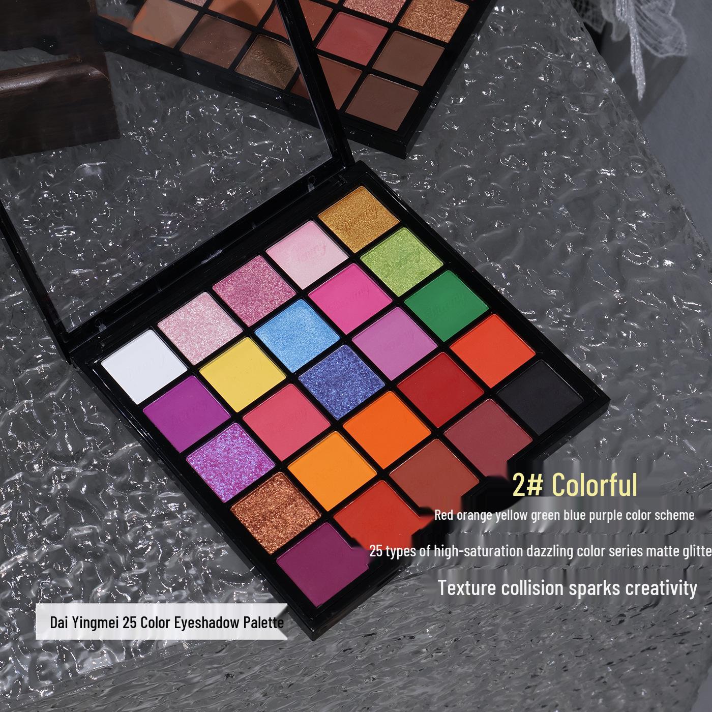 Dai Yingmei 28-Color Eyeshadow, Blush & Contour Palette with 40 Earth Tone Shades, Shimmer & Matte.